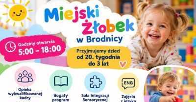 Żłobek zapewnia opiekę dzieciom od 20. tygodnia życia